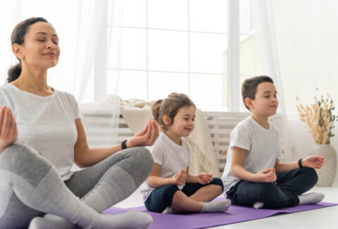 Partner and Group Yoga Poses for Kids