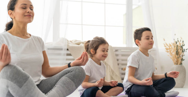 Partner and Group Yoga Poses for Kids